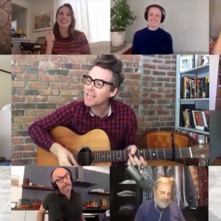 The Community cast danced to the theme tune