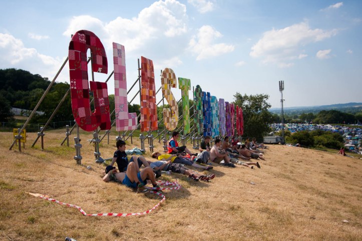The Glastonbury sign
