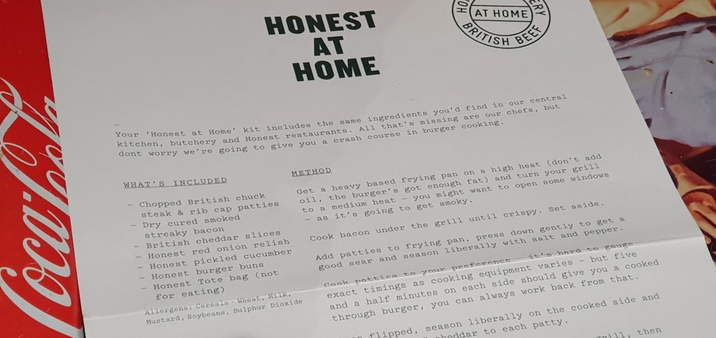 Honest at Home instructions
