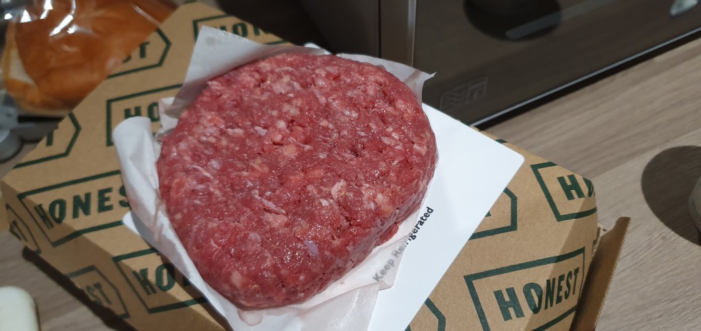 Burger on a pedestal