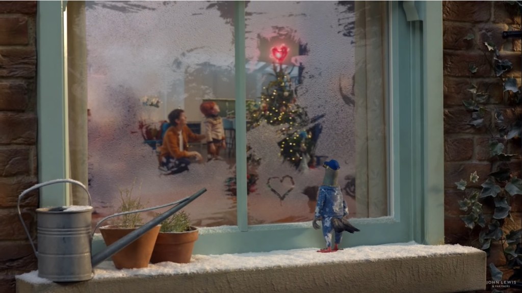 There's a heart on the Christmas tree in the John Lewis Give a Little Love Christmas advert