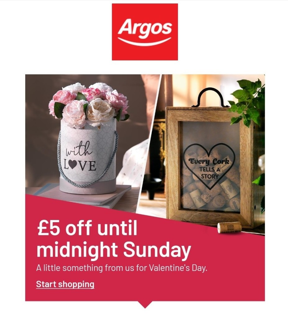 Argos voucher