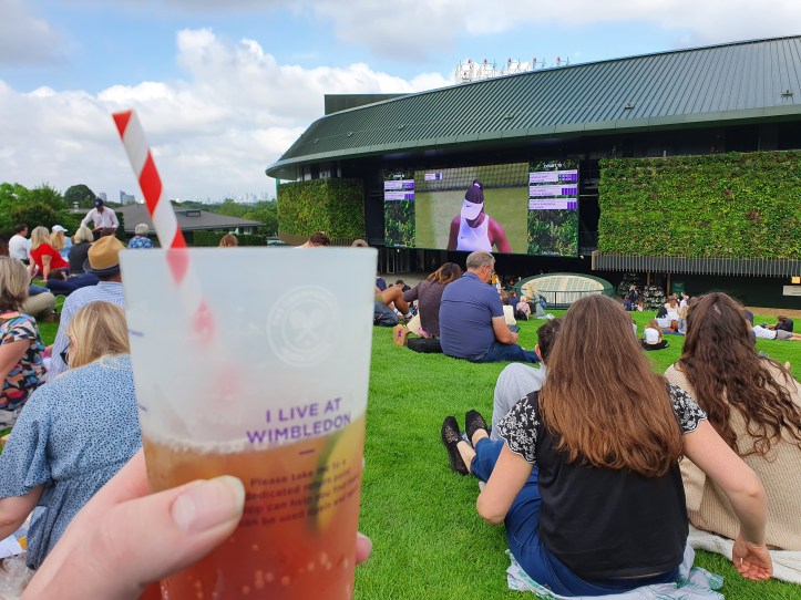 Pimms on Henman Hill
