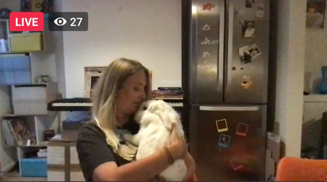 Marijine Van Der Vlugt's pet rabbit