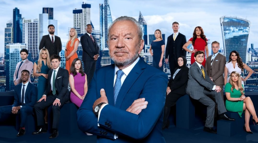 Alan Sugar and his The Apprentice contestants