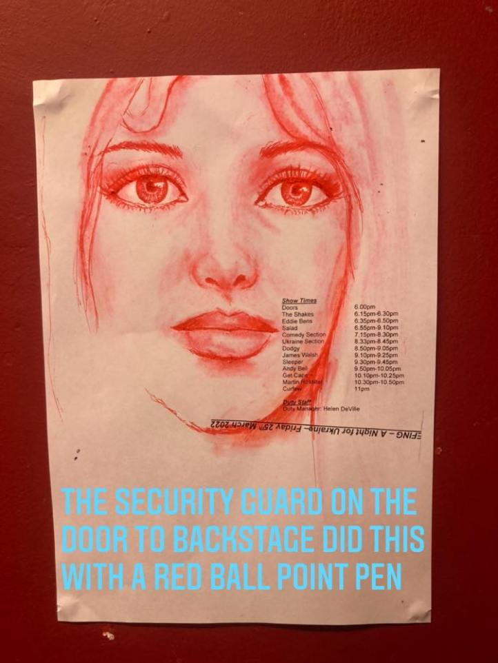 Salad - pix from Security Guard backstage