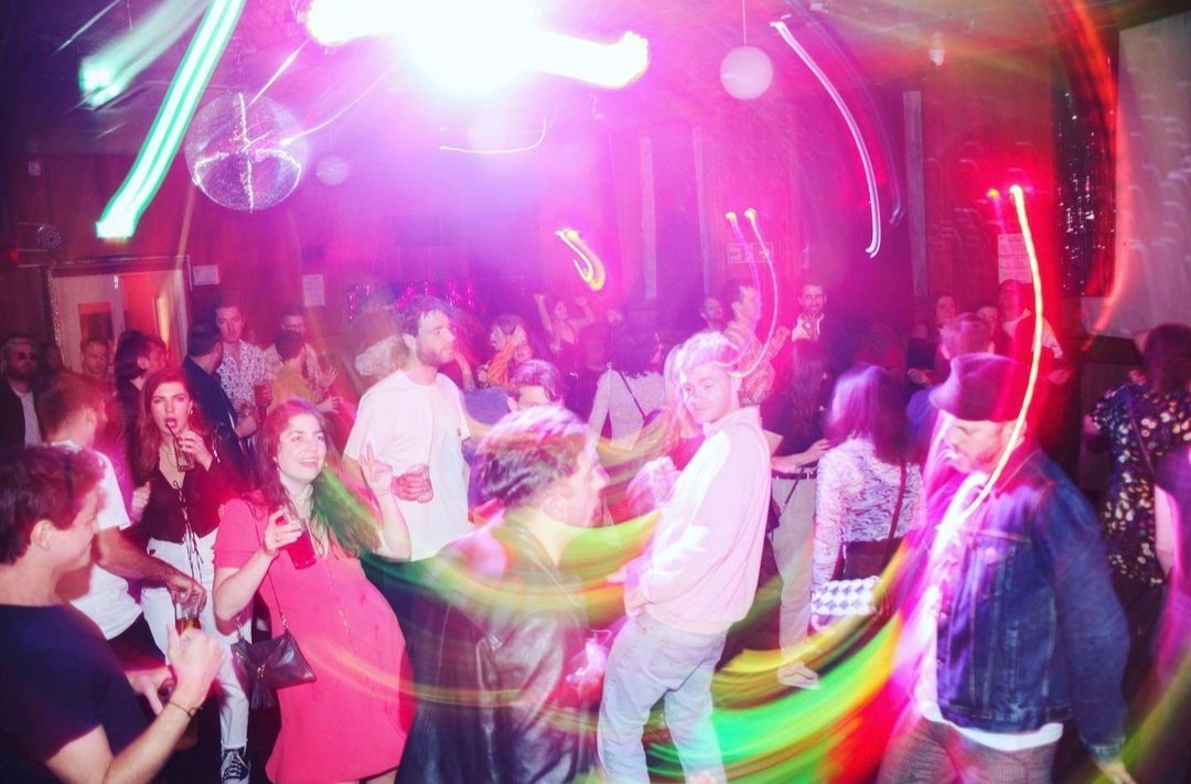A shot of the crowd at Bethnal Green Workings Men's Club